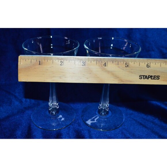 Vintage Liquor Cocktail Glass Libbey Rock Sharpe Set of 2 Glassware Drinkware - Picture 6 of 6